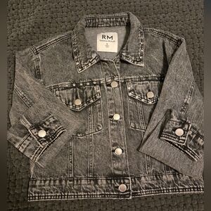 Rebecca Minkoff Gray Studded Jean Jacket Classic Design